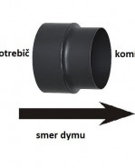 BERTRAMS Redukcia dymovodu so šnúrou Ø150 / 180 mm