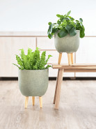 Indoor Pottery Pot Ruth zelený kvetináč (set 2 ks) 32x41 cm a 37x27 cm