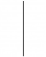 STEGU Drevená lamela Linea SLIM SINGLE 3 ks/bal čierna