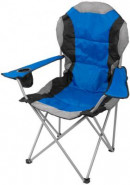STREND PRO Kempingová stolička skladacia modrá