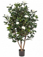 Umelá rastlina strom Camelia japonica biela 150 cm