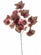 Umelý hroznový list Grape Leaf fialový 65 cm