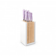 Késtartó blokk késekkel Wüsthof CLASSIC Color 7 darabos -Purple Yam