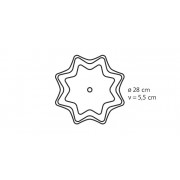 Tescoma forma na koláč - hviezda TOP SILICONEø 28 cm