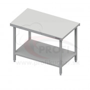 Neutrálný výdajný stôl s policou - 1300x710x880mm