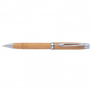 Drevené guľôčkové pero s kovovými aplikáciami
