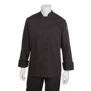 ChefWorks JLLS szakácskabát - fekete, fehér