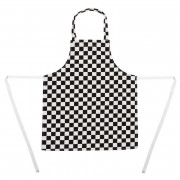 DETSKÁ kuchárska zástera - čierno-biela šachovnica
