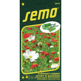 Kvetinový koberec Jahody se šlehačkou 25 SEMO 9974