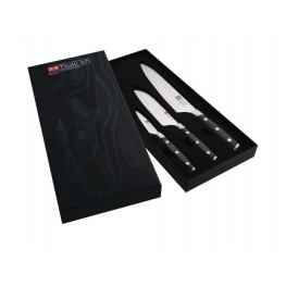 Tsuki - Set mit 3 Messern aus Damaststahl
