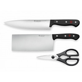 Sada 2 nožov Wüsthof GOURMET + kuchynské nožničky 8010