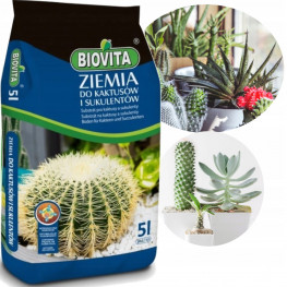 BIOVITA Substrát na kaktusy a sukulenty 5 l
