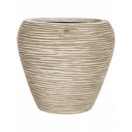Capi Nature Vase tapering round rib I ivory 31x28 cm