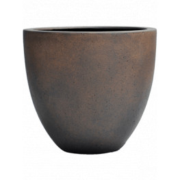 Grigio Egg pot S rusty iron-concrete 32x29 cm
