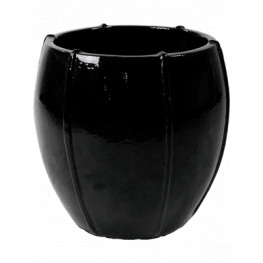 Kvetináč Moda Black Shiny Couple 43x43 cm