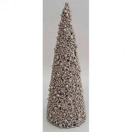 Dekorácia MagicHome Vianoce, šampaň, bobuľky, 30 cm
