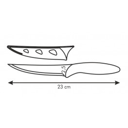 Tescoma tapadásmentes kés univerzális PRESTO TONE 12 cm, többféle szín
