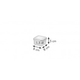 Tescoma mini dóza FRESHBOX, 3 ks, štvorcová