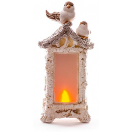 MagicHome Dekorácia Vtáci na kozube LED keramika