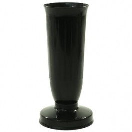 Váza so záťažou čierna 26cm