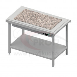 Ohrevný výdajný stôl s granitom na 2x GN1/1