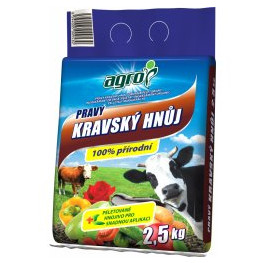 AGRO Pravý kravský hnoj 2,5kg+20%