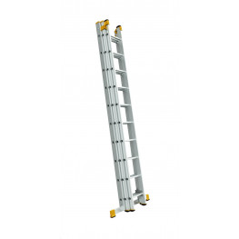 ALVE PROFI Rebrík trojdielny výsuvný FORTE, 3 x 10 priečok, 2.98m/6,95 m