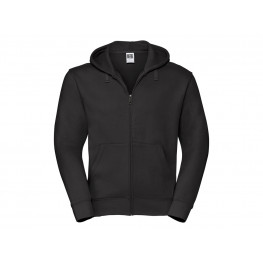 Sweatshirt - HERREN-Hoodie mit Reißverschluss - BLACK
