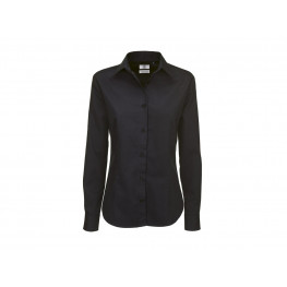 Dámská číšnická košile B&C - 100% bavlna - čierna - POSLEDNÍ KUS