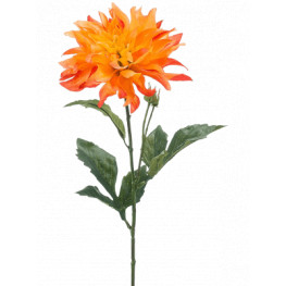 Umelý kvet dahlia oranžová 60 cm
