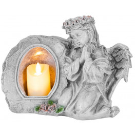 MagicHome Dekorácia Anjel modliaci so sviečkou