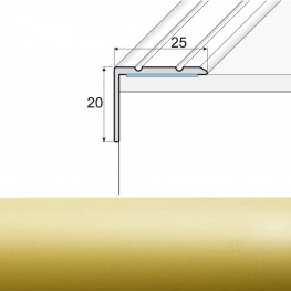 EFFECTOR Schodová lišta A36 Zlatá 90 cm