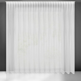 EUROFIRANY Záclona Tonia, s riasiacou páskou, 300 x 270 cm, biela