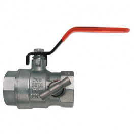 ADVANCE 29263 Guľový ventil na vodu s odvodnením F/F 1/2", DN 15, PN 40, hliníková páka