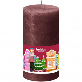 BOLSIUS Vianočná sviečka Luskáčik 13cm bordová