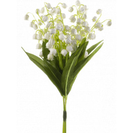 Umelý kvet konvalinka Lily of Valley biela 15 cm