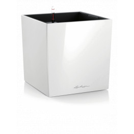 Kvetináč Lechuza Cube Premium All-in-One set biely 40x40x40 cm