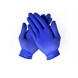 Eldobható nitril pormentes kesztyű - kék