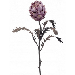 Umelý kvet Protea sivá/fialová 63 cm