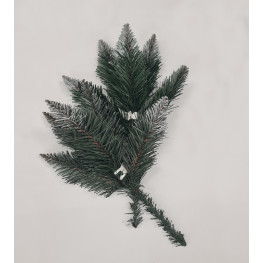 ROY Vianočná vetvička borovica strieborná 40 cm