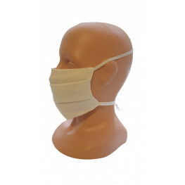 Mund-Nase-Schutz zweilagig - Baumwolle, mit Kordelzug