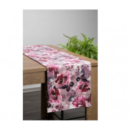 EUROFIRANY Behúň na stôl VELVET 35x140cm ružový