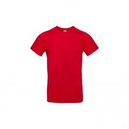 Pánske tričko s výšivkou B&C - Červená
