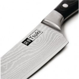 Tsuki nárezový nôž z damaškovej ocele 20,5 cm