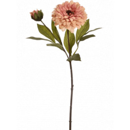 Umelý kvet Zinnia Pink 64 cm