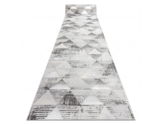Běhoun LIRA E1627 Trojúhelníky geometrický, strukturální, glamour - šedý