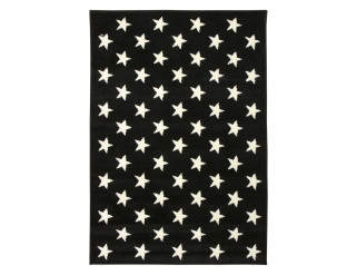 Detský koberec Fushe 2327 Hviezdy čierný