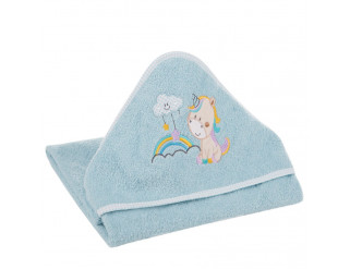 Dětský ručník s kapucí BABY 34 modrý
