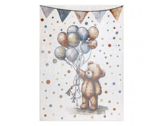 Koberec BONO 9614 medvedík / balóny, krémový / svetlosivý