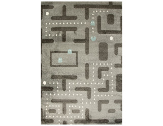 Detský koberec 9374B sivý / grafitový